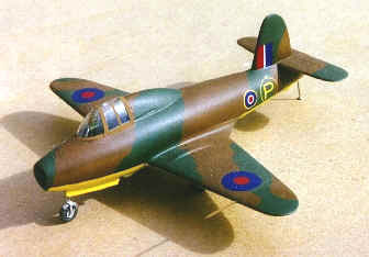 Gloster E28 first British Jet plane model